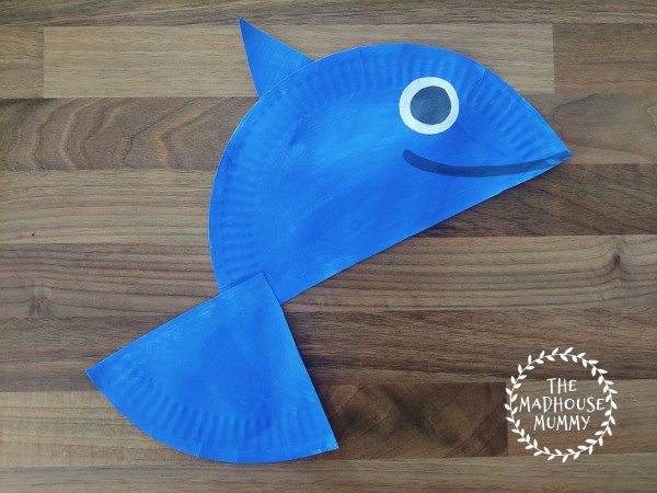 dolphin paper plate craft